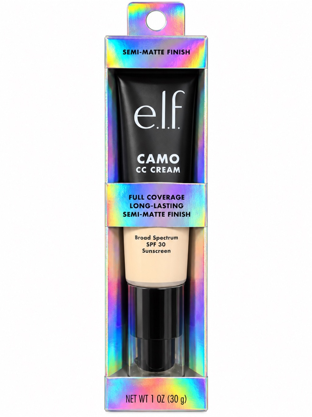 E.L.F Camo CC Cream Full Coverage Semi-Matte Finish Fair 140 W
